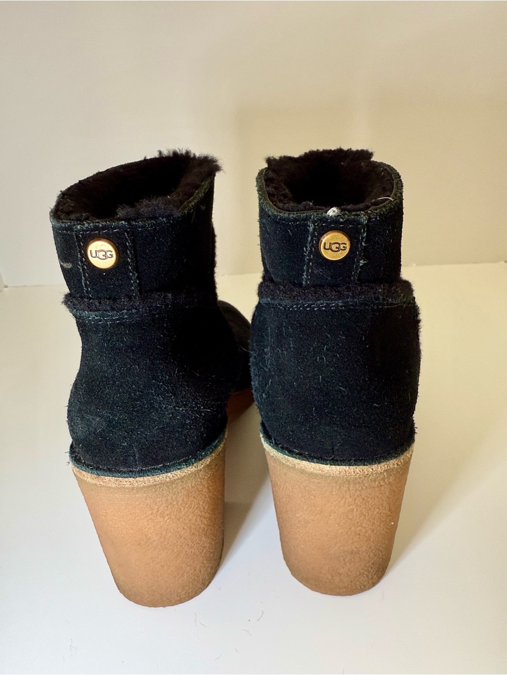 UGG Kasen Black Ankle Suede Boots - Picture 5 of 7